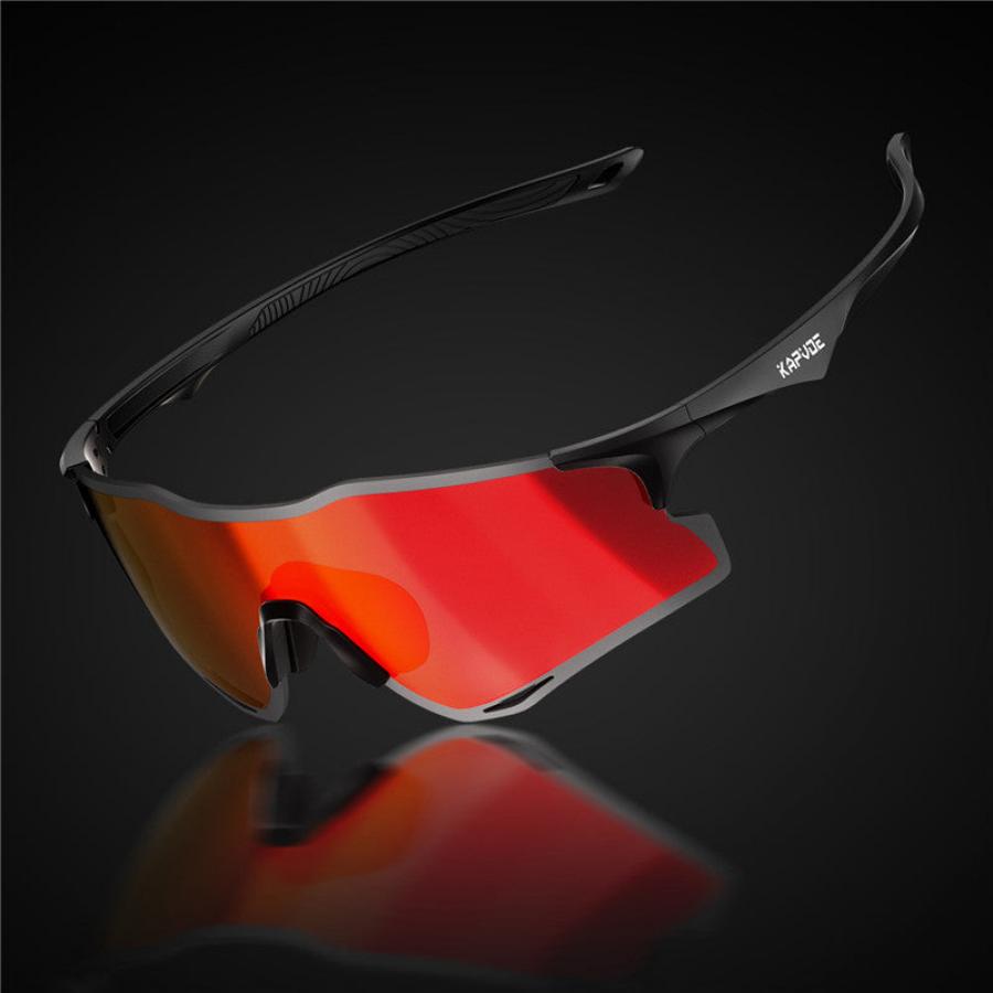 Kapvoe Cheetah Sports Sunglasses-Blue/White