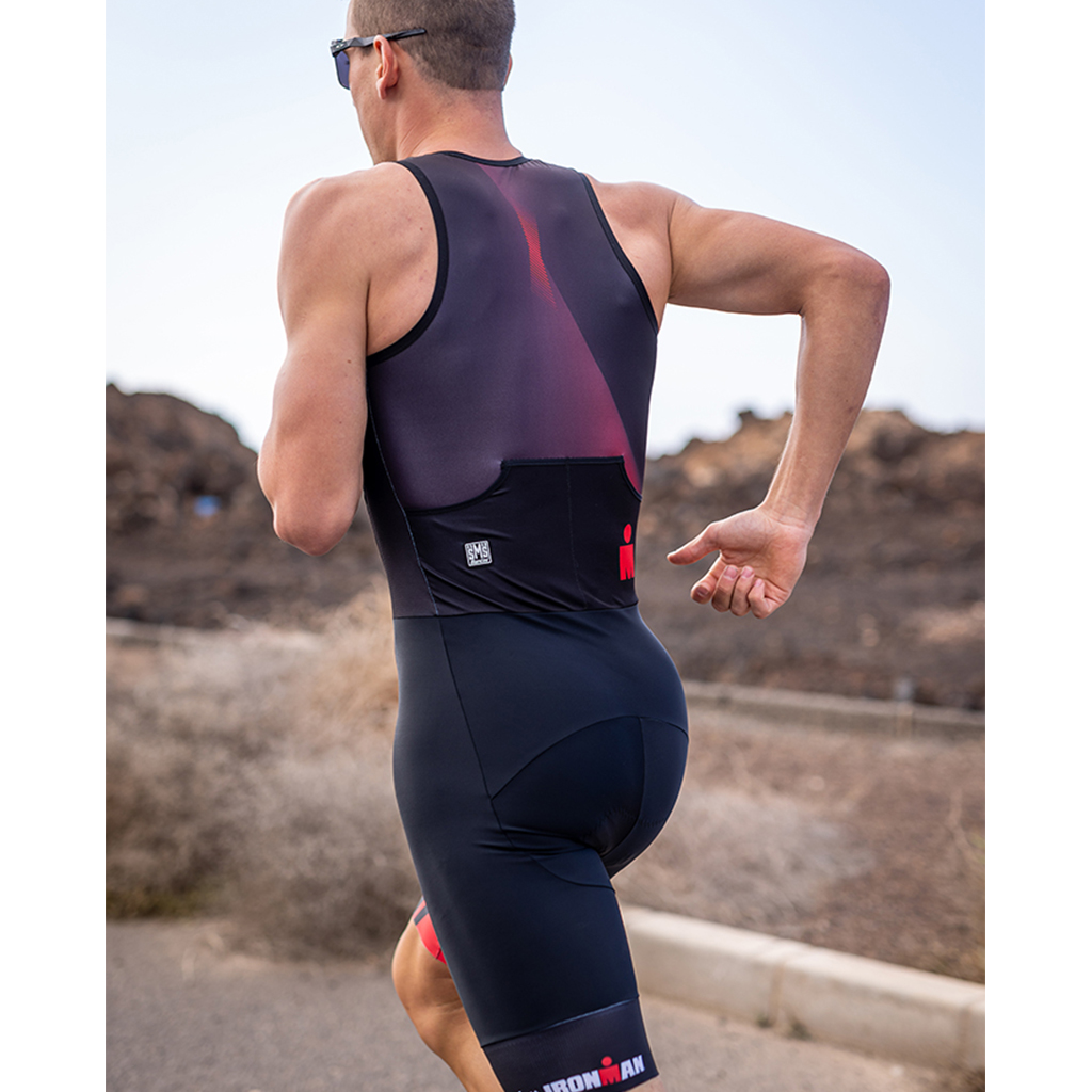 Santini Ironman IKAIKA Trisuit (Sleeveless)Red