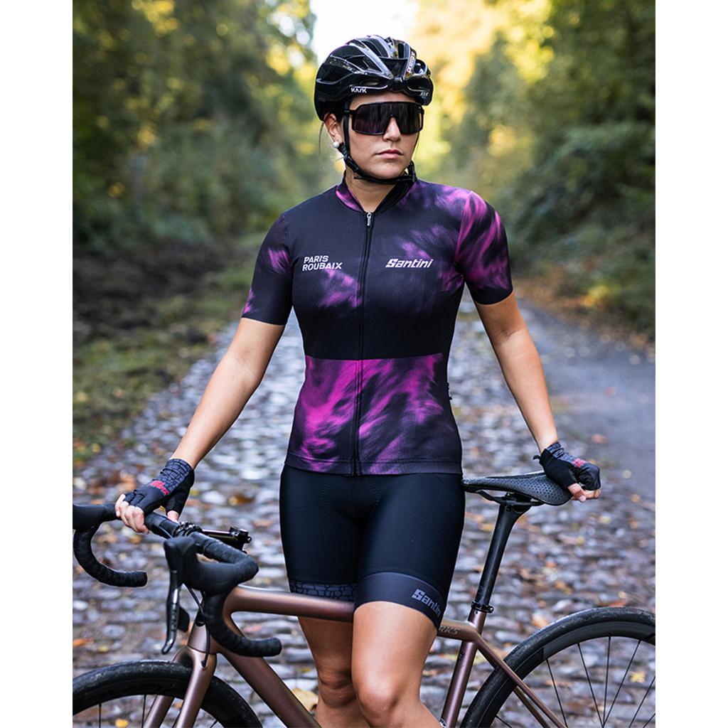 Santini Wmn TDF Paris Roubaix Enfer Du Nord Jersey Print