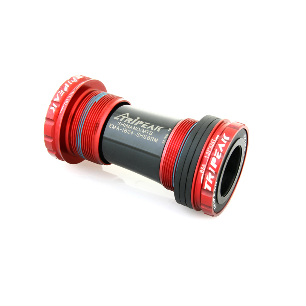 Tripeak BSA Threaded Bottom Bracket, ShimanoMTB (68/73mm)Red