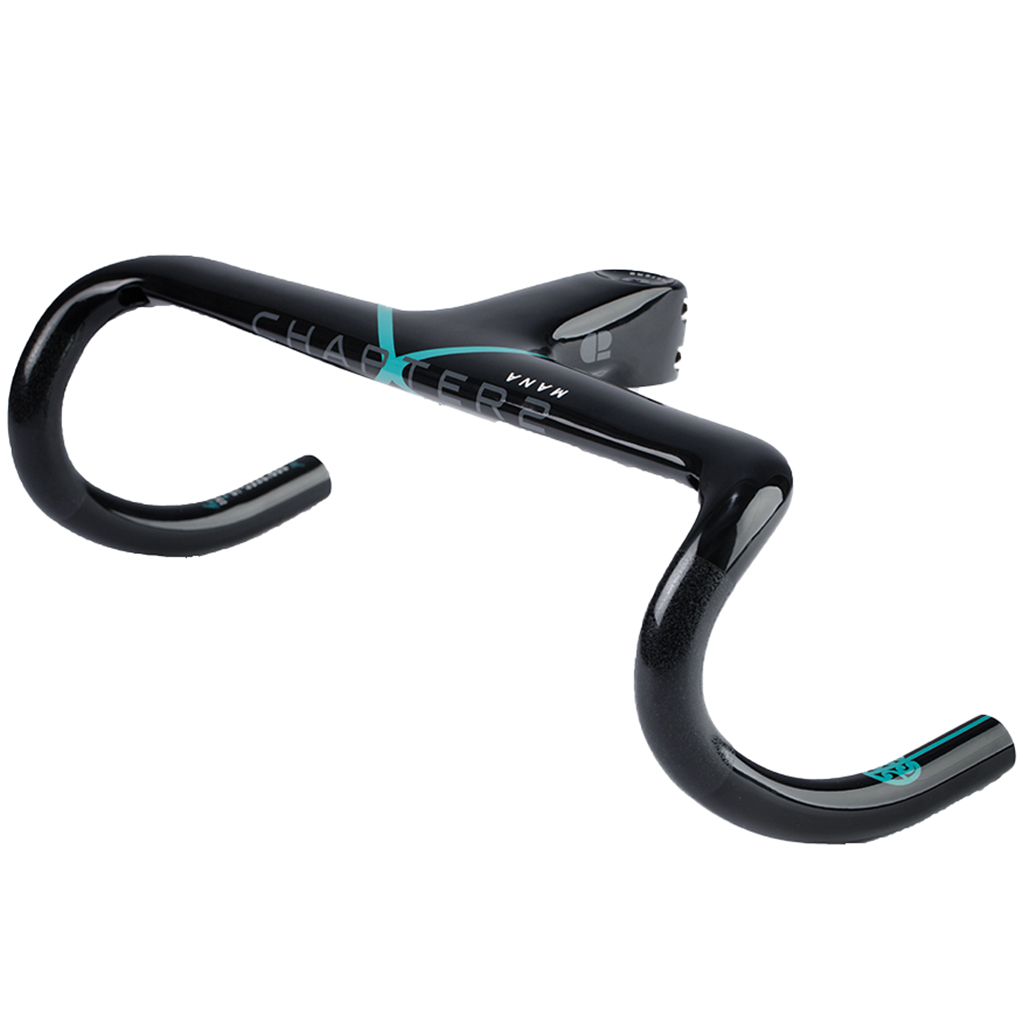 Chapter2 MANA2 Integrated Carbon Handlebar-Black/Aqua
