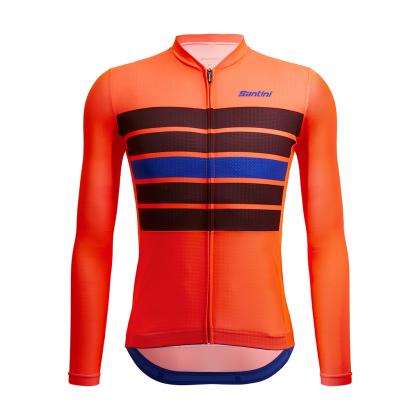 santini-eco-sleek-bengal-long-sleeve-jerseyorange