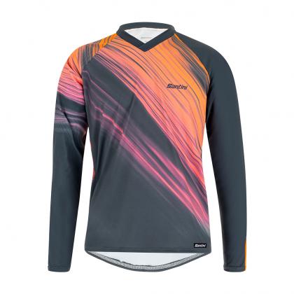 santini-sasso-thermal-long-sleeve-mtb-jerseyred