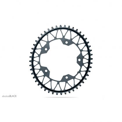 absolute-black-oval-gravel-chainring-1x-1105-shimano-daultegra105-46tblack